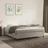 vidaXL Cadre de lit Gris clair 180x200 cm Velours