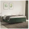 vidaXL Cadre de lit Vert foncé 180x200 cm Velours