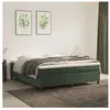 vidaXL Cadre de lit Vert foncé 160x200 cm Velours