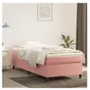 vidaXL Cadre de lit Rose 100x200 cm Velours