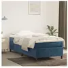 vidaXL Cadre de lit Bleu foncé 90x190 cm Velours