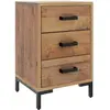 vidaXL Table de chevet Marron 40x30x55 cm Bois de pin massif