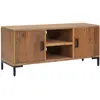 vidaXL Meuble TV Marron 110x35x48 cm Bois de pin massif