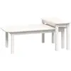 vidaXL Ensemble de tables basses 2 pcs Blanc Bois massif de pin