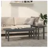 vidaXL Ensemble de tables basses 2 pcs Gris Bois massif de pin