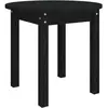 vidaXL Table basse Noir Ø 45x40 cm Bois massif de pin