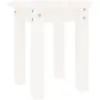 vidaXL Table basse Blanc Ø 35x35 cm Bois massif de pin