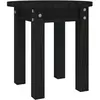 vidaXL Table basse Noir Ø 35x35 cm Bois massif de pin