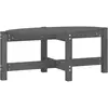 vidaXL Table basse Gris 87x48x35 cm Bois massif de pin