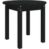 vidaXL Table basse Noir Ø 55x45 cm Bois massif de pin
