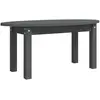 vidaXL Table basse Gris 110x55x45 cm Bois massif de pin