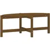 vidaXL Table basse Marron miel 118x63x45 cm Bois massif de pin