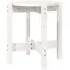 vidaXL Table basse Blanc Ø 42,5x45 cm Bois massif de pin