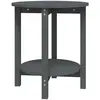 vidaXL Table basse Gris Ø 55x60 cm Bois massif de pin
