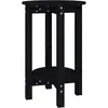 vidaXL Table basse Noir Ø 40x60 cm Bois massif de pin
