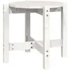 vidaXL Table basse Blanc Ø 52,5x45 cm Bois massif de pin