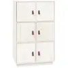vidaXL Buffet haut Blanc 67x40x108,5 cm Bois massif de pin