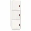 vidaXL Buffet haut Blanc 34x40x108,5 cm Bois massif de pin