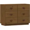 vidaXL Buffet Marron miel 100x40x75 cm Bois massif de pin