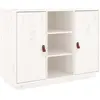 vidaXL Buffet Blanc 100x40x75 cm Bois massif de pin