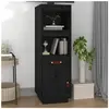vidaXL Buffet haut Noir 34x40x108,5 cm Bois massif de pin