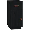 vidaXL Buffet Noir 34x40x75 cm Bois massif de pin