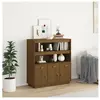 vidaXL Buffet haut Marron miel 100x40x108,5 cm Bois massif de pin