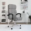 vidaXL Fauteuil inclinable de bureau Gris clair Tissu
