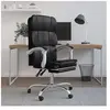 vidaXL Fauteuil inclinable de bureau Noir Similicuir