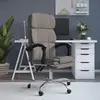 Non communiqué vidaXL Fauteuil inclinable de bureau Taupe Tissu