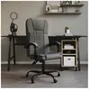 vidaXL Fauteuil inclinable de bureau Gris foncé Tissu