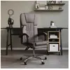 vidaXL Fauteuil inclinable de bureau Gris Similicuir