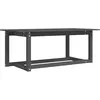 vidaXL Table basse Gris 110x55x45 cm Bois massif de pin