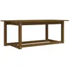 vidaXL Table basse Marron miel 110x55x45 cm Bois massif de pin