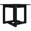 vidaXL Table basse Noir 110x55x45 cm Bois massif de pin