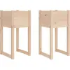 vidaXL Jardinières 2 pcs 40x40x81 cm Bois massif de pin