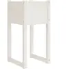 vidaXL Jardinière Blanc 40x40x81 cm Bois massif de pin