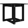 vidaXL Table basse Noir 50x50x45 cm Bois massif de pin
