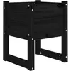 vidaXL Jardinière Noir 40x40x52,5 cm Bois massif de pin