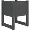 vidaXL Jardinière Gris 40x40x52,5 cm Bois massif de pin