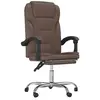 vidaXL Fauteuil inclinable de bureau Marron Similicuir