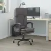 vidaXL Vidaxl Fauteuil De Massage Inclinable De Bureau Gris Similicuir