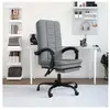 vidaXL Fauteuil inclinable de bureau Gris clair Tissu