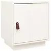 vidaXL Table de chevet Blanc 40x34x45 cm Bois de pin solide