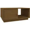 vidaXL Table basse Marron miel 80x50x35,5 cm Bois massif de pin