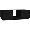 vidaXL Table basse Noir 100x50x35 cm Bois massif de pin