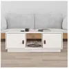 vidaXL Table basse Blanc 100x50x35 cm Bois massif de pin