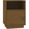 vidaXL Table de chevet Marron miel 40x34x55 cm Bois de pin massif