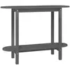 vidaXL Table console Gris 110x40x80 cm Bois massif de pin