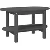 vidaXL Table basse Gris 80x45x45 cm Bois massif de pin